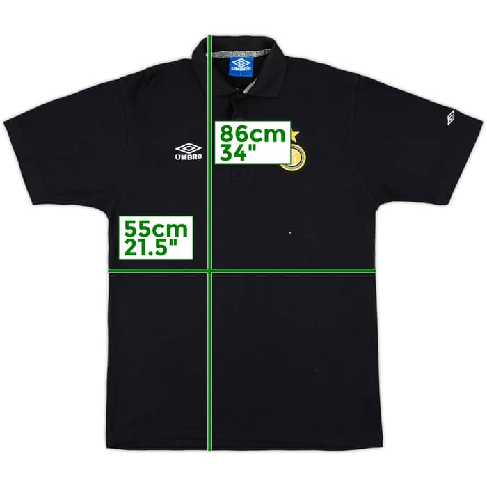 1997-98 Inter Milan Umbro Polo Shirt - 8/10 - (L)