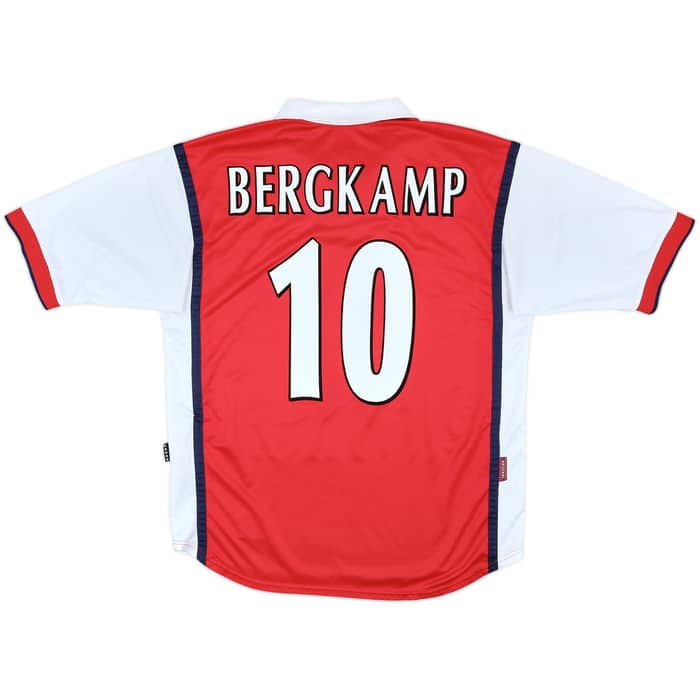 1999-00 Arsenal Home Shirt Bergkamp #10 - 7/10 - (L)
