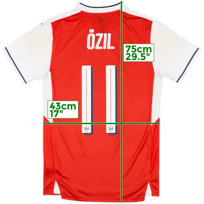 2016-17 Arsenal Home Shirt Ozil #11 - 7/10 - (XS)