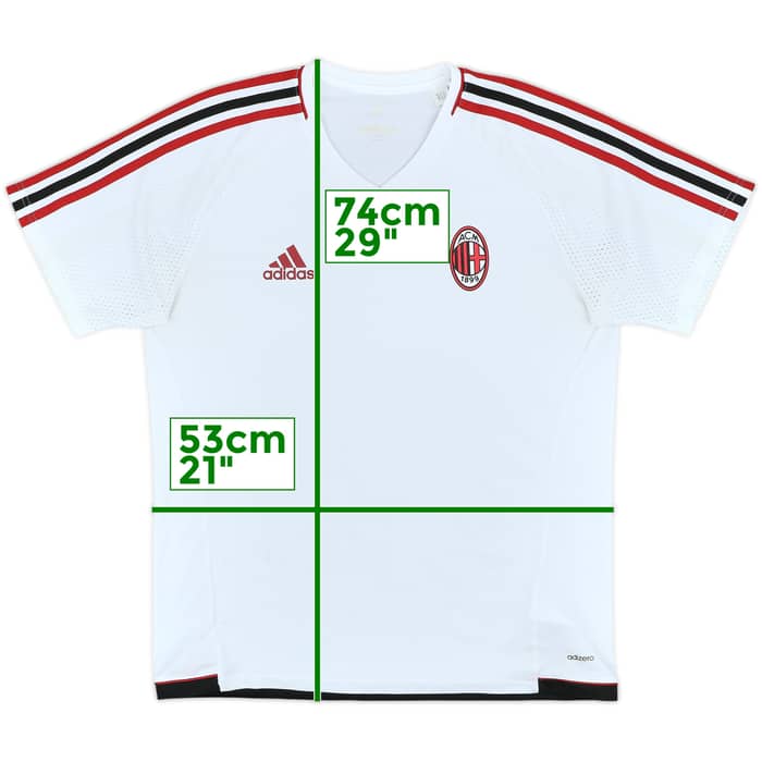 2017-18 AC Milan adizero Training Shirt - 6/10 - (L)