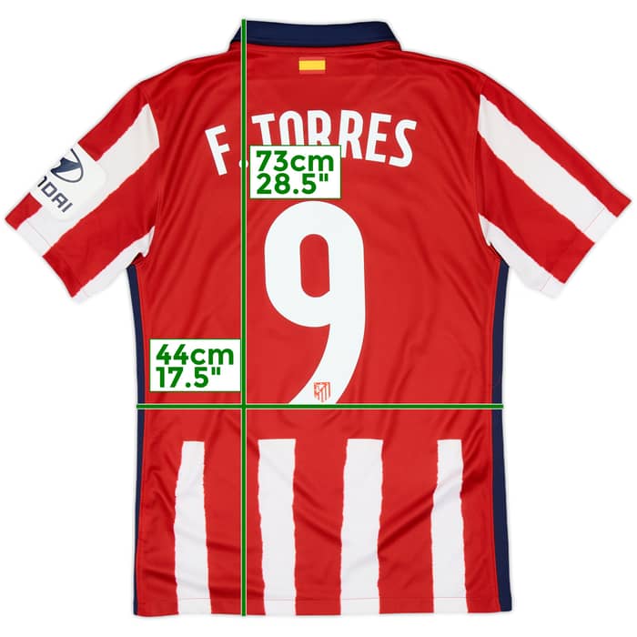 2016-17 Atletico Madrid Home Shirt F.Torres #9 - 7/10 - (S)