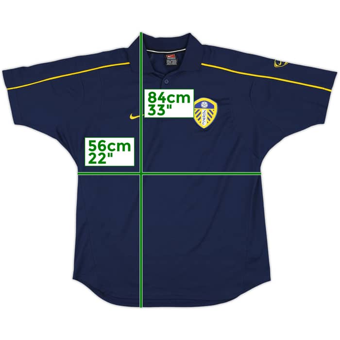 2001-02 Leeds Nike Polo Shirt - 9/10 - (L)