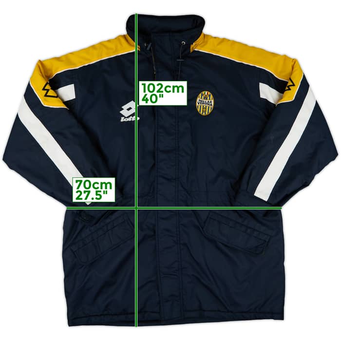 2000-01 Hellas Verona Lotto Padded Bench Coat - 8/10 - (XXL)