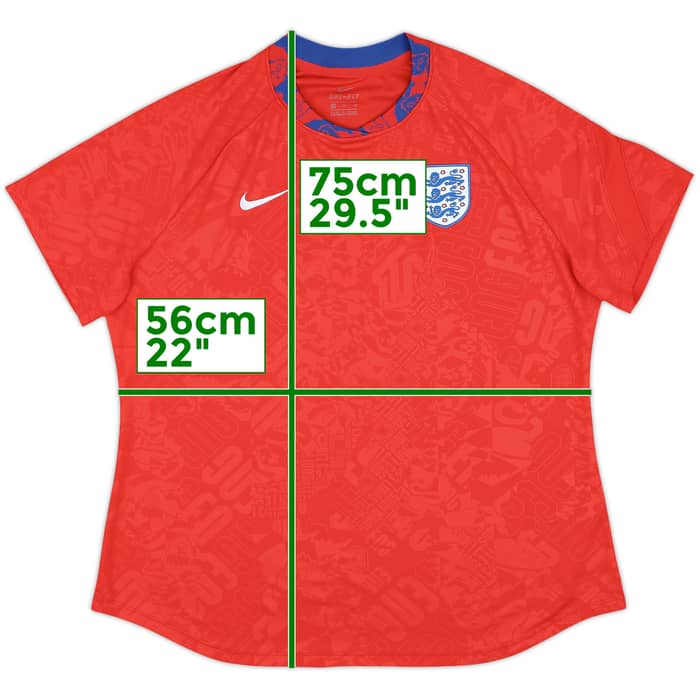 2020-21 England Nike Training Shirt - 9/10 - (Women's XL)