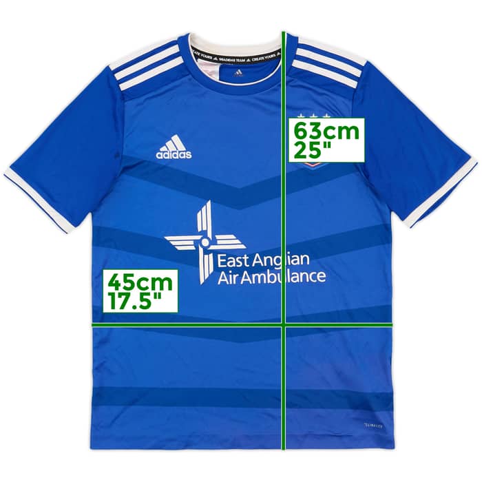 2019-20 Ipswich Home Shirt - 6/10 - (L.Boys)