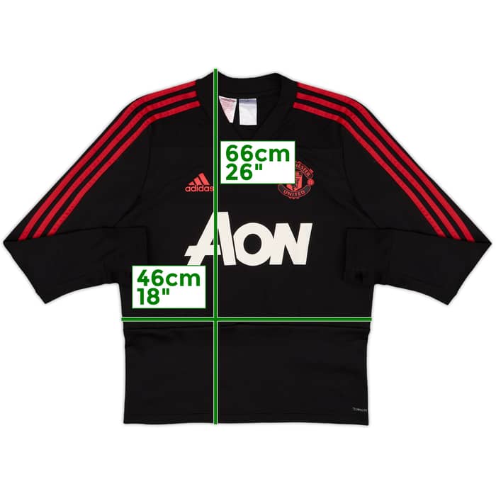 2018-19 Manchester United adidas Drill Top - 9/10 - (L.Boys)