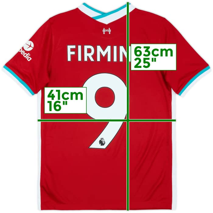 2020-21 Liverpool Home Shirt Firmino #9 - 8/10 - (L.Boys)