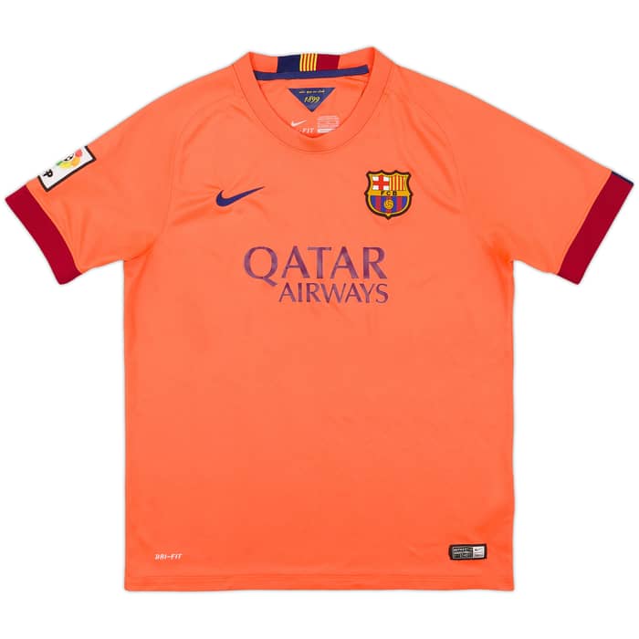 2014-15 Barcelona Away Shirt - 7/10 - (XL.Boys)