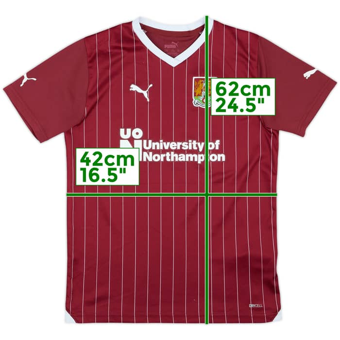 2023-24 Northampton Home Shirt - 6/10 - (L.Boys)