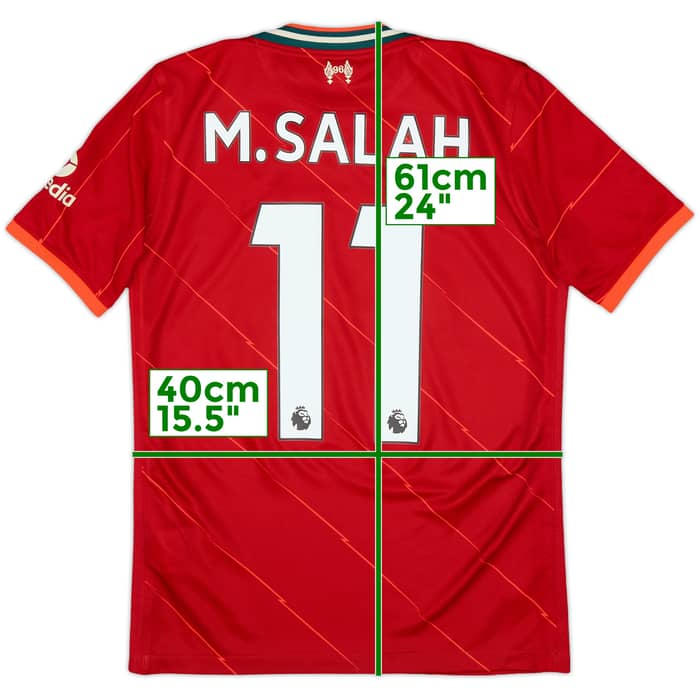 2021-22 Liverpool Home Shirt M.Salah #11 - 9/10 - (L.Boys)