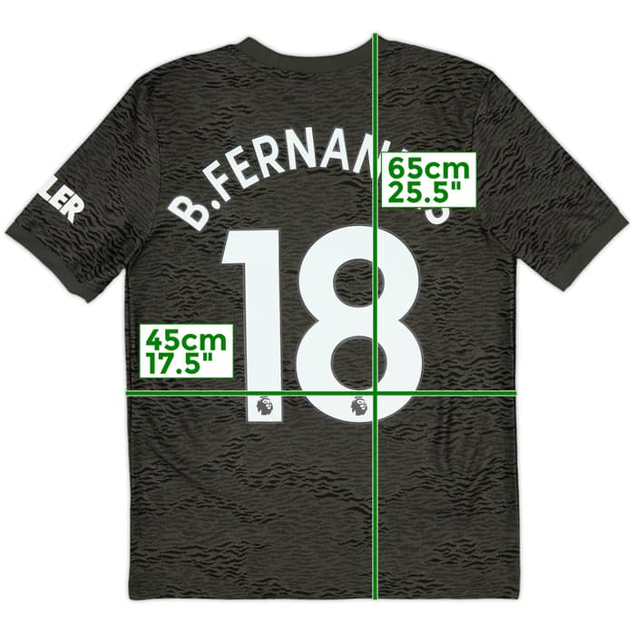 2020-21 Manchester United Away Shirt B.Fernandes #18 - 10/10 - (L.Boys)