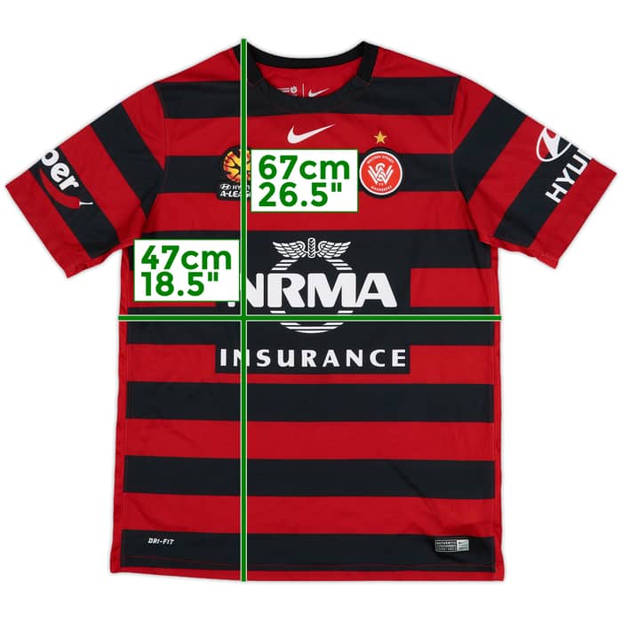 2015-16 Western Sydney Wanderers Home Shirt - 9/10 - (XL.Boys)