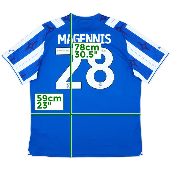 2023-24 Wigan Home Shirt Magennis #28 - 9/10 - (XXL)