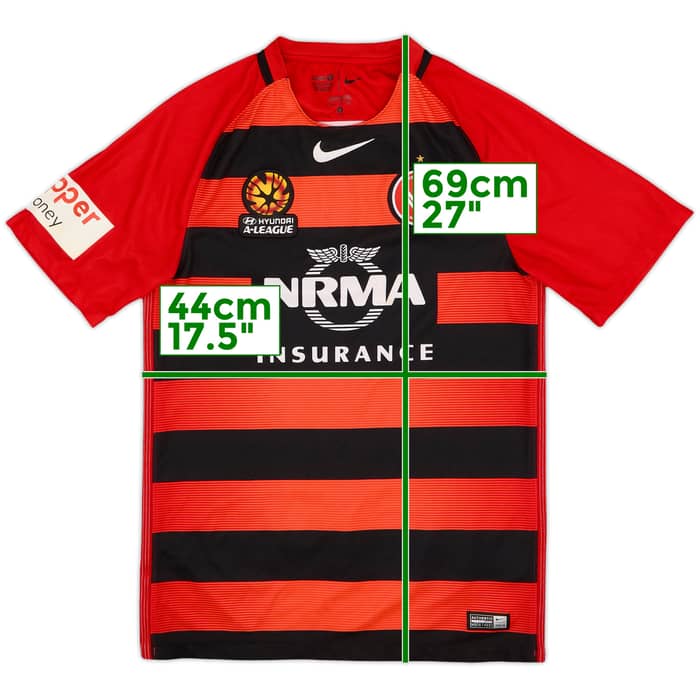 2016-17 Western Sydney Wanderers Home Shirt - 8/10 - (S)