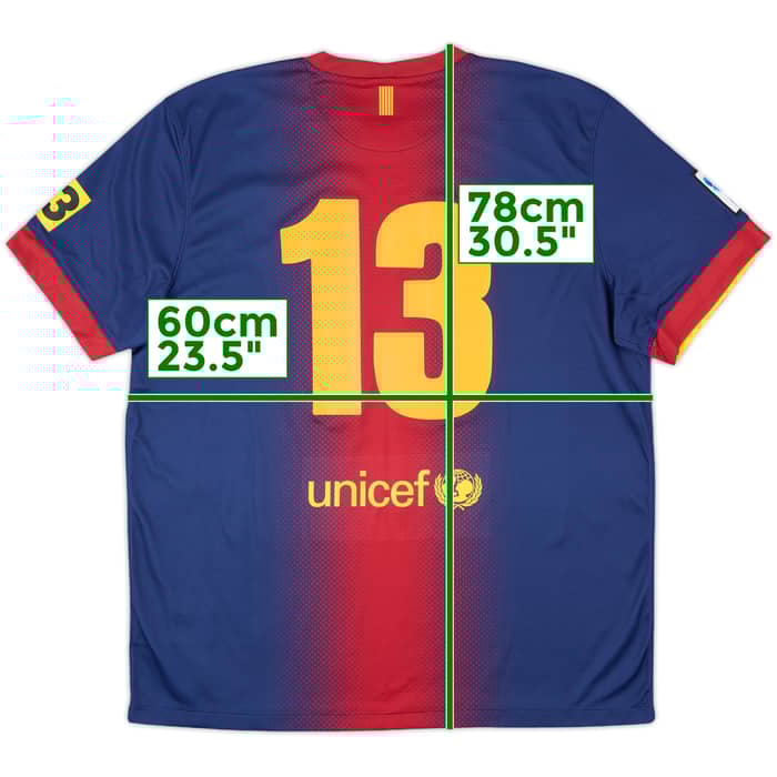2012-13 Barcelona Home Shirt #13 - 9/10 - (XL)