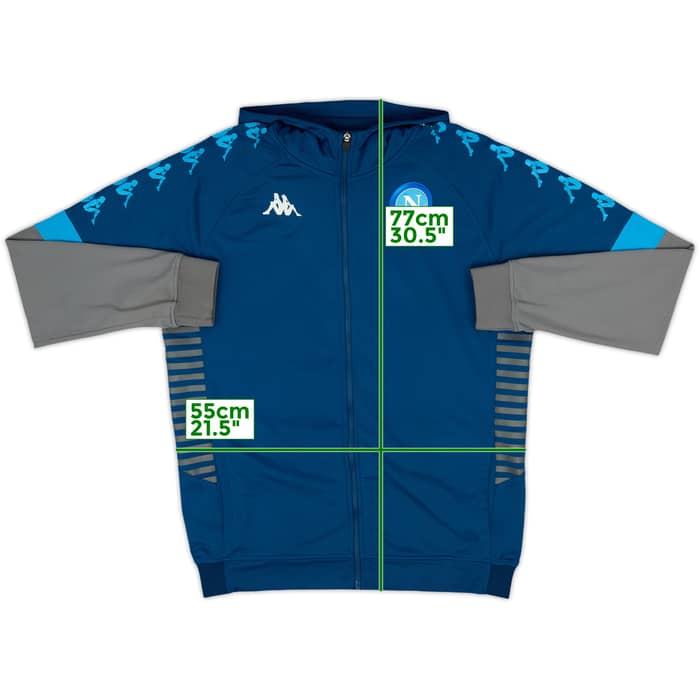 2019-20 Napoli Kappa Hooded Track Jacket - 6/10 - (XXL)