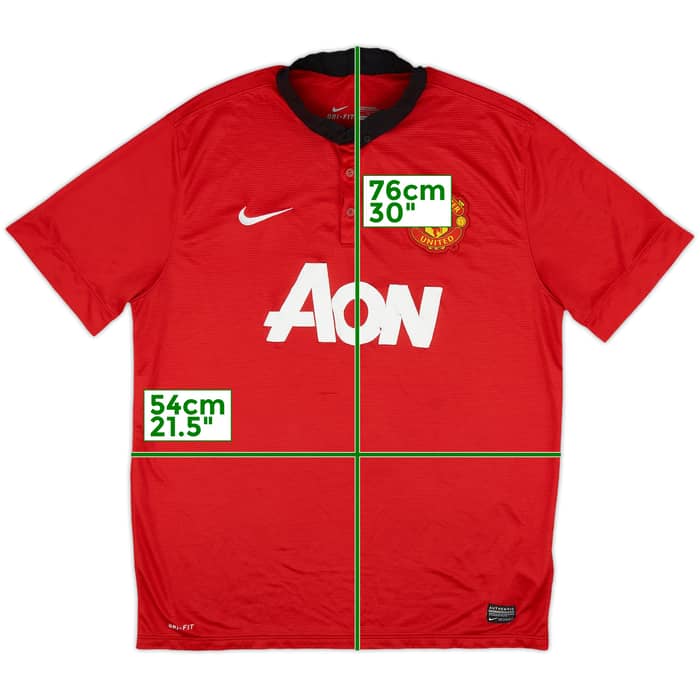 2013-14 Manchester United Home Shirt - 5/10 - (XL)