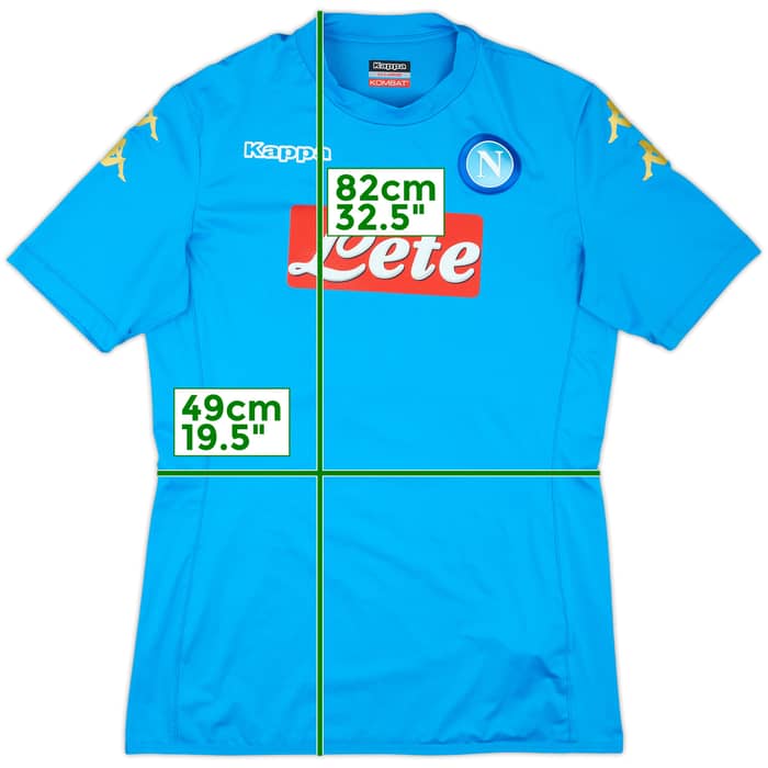 2016-17 Napoli European Home Shirt - 9/10 - (XXL)