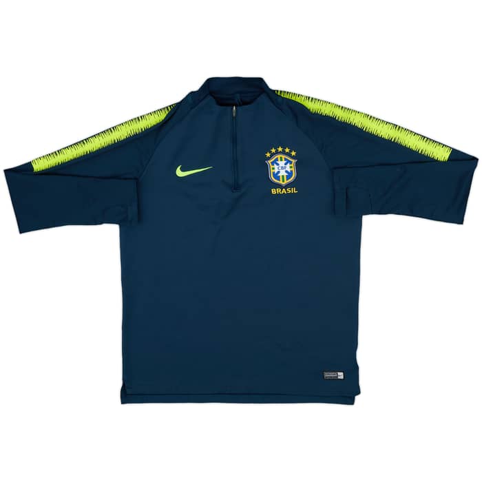 2018-19 Brazil Nike 1/4 Zip Drill Top - 8/10 - (M)