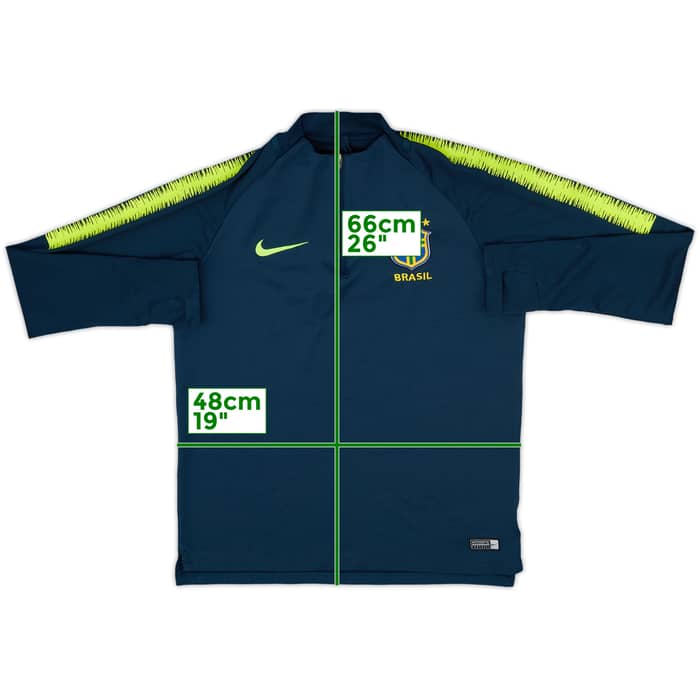 2018-19 Brazil Nike 1/4 Zip Drill Top - 8/10 - (M)