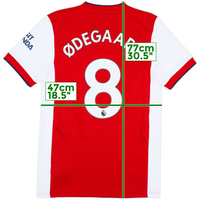 2021-22 Arsenal Home Shirt Odegaard #8 - 5/10 - (S)