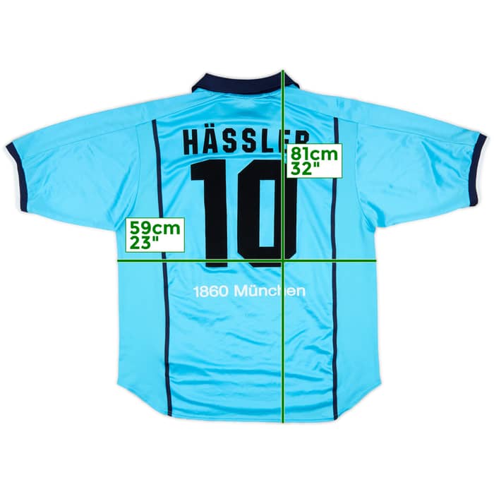 2000-01 1860 Munich Home Shirt Hassler #10 - 6/10 - (XL)