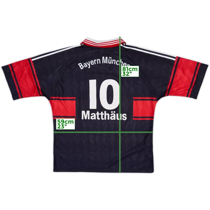 1997-99 Bayern Munich Home Shirt Matthaus #10 - 7/10 - (XL)