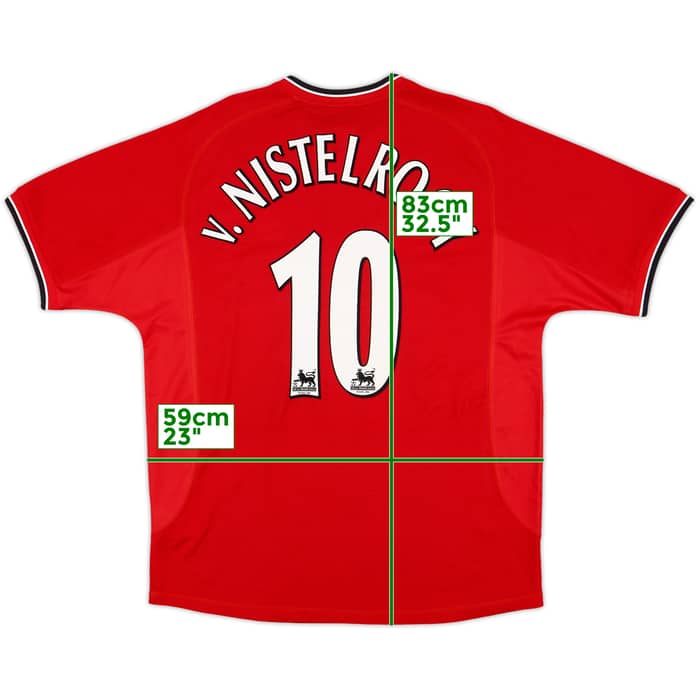 2000-02 Manchester United Home Shirt V.Nistelrooy #10 - 7/10 - (XL)