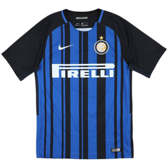 2017-18 Inter Milan Home Shirt 'Skriniar' - 9/10 - (S)