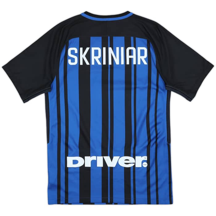 2017-18 Inter Milan Home Shirt 'Skriniar' - 9/10 - (S)