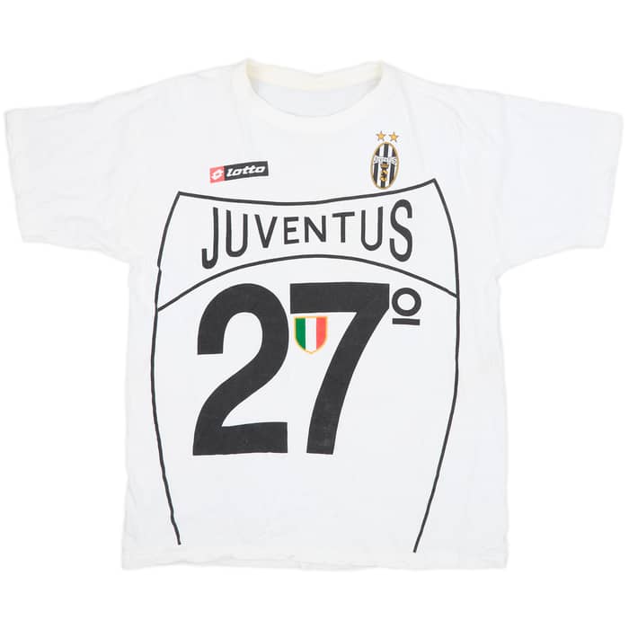 2002-03 Juventus Lotto 'Campioni D'Italia 2003' Graphic Tee - 8/10 - (XL)