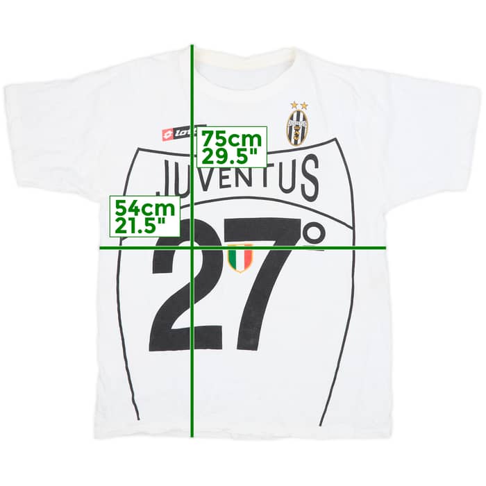 2002-03 Juventus Lotto 'Campioni D'Italia 2003' Graphic Tee - 8/10 - (XL)