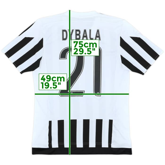 2015-16 Juventus Home Shirt Dybala #21 - 7/10 - (M)