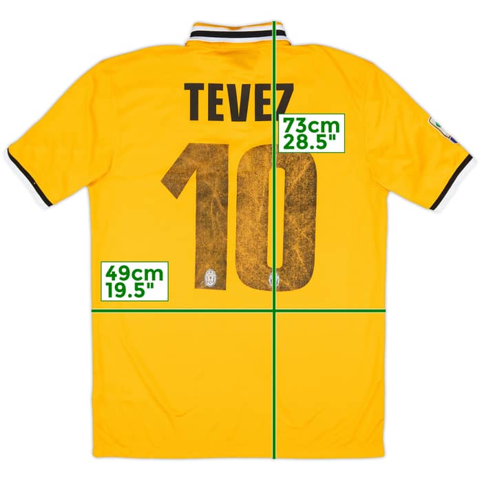 2013-14 Juventus Away Shirt Tevez #10 - 4/10 - (M)