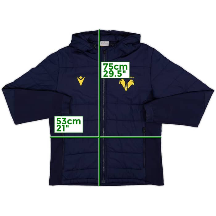 2020-21 Hellas Verona Macron Padded Bench Coat - 9/10 - (M)