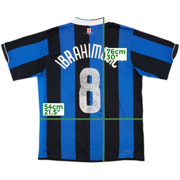 2006-07 Inter Milan Home Shirt Ibrahimovic #8 - 5/10 - (L)