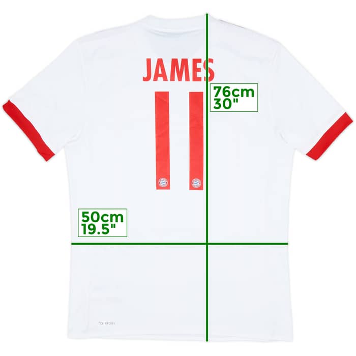 2017-18 Bayern Munich European Third Shirt James #11 - 7/10 - (M)