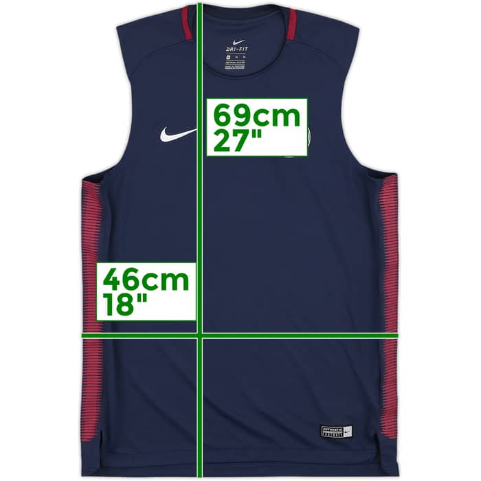 2017-18 Manchester City Nike Training Vest - 9/10 - (XL.Boys)