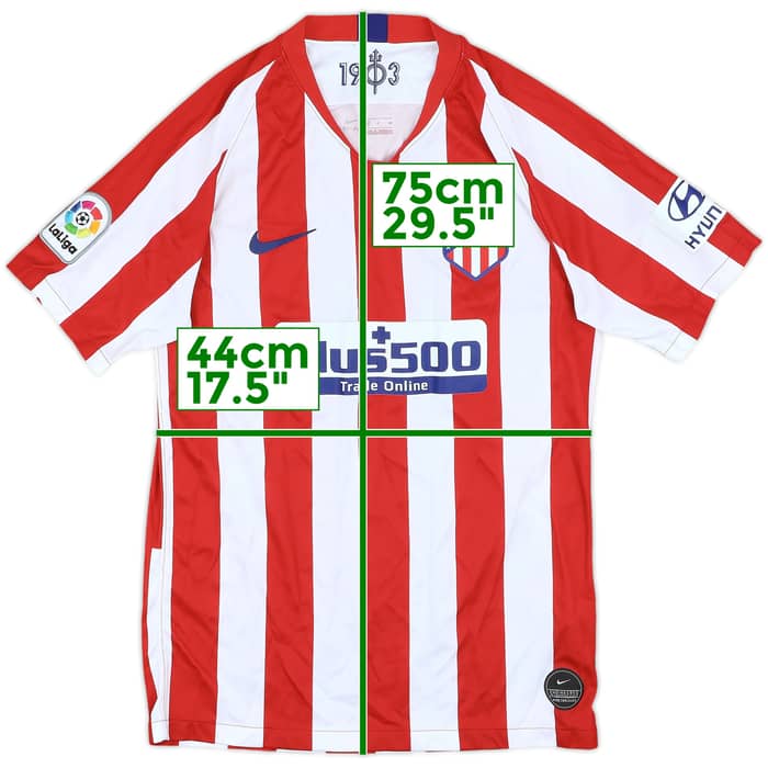 2019-20 Atletico Madrid Home Shirt - 9/10 - (S)
