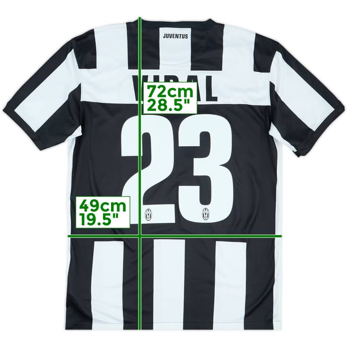 2012-13 Juventus Home Shirt Vidal #23 - 9/10 - (M)
