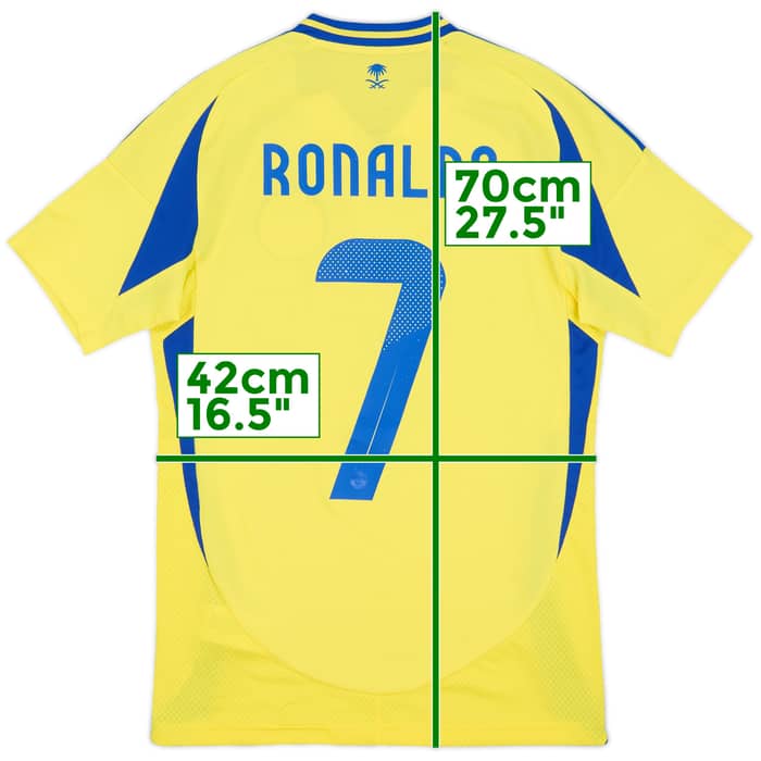 2024-25 Al-Nassr Home Shirt Ronaldo Ronaldo #7 - 7/10 - (XS)