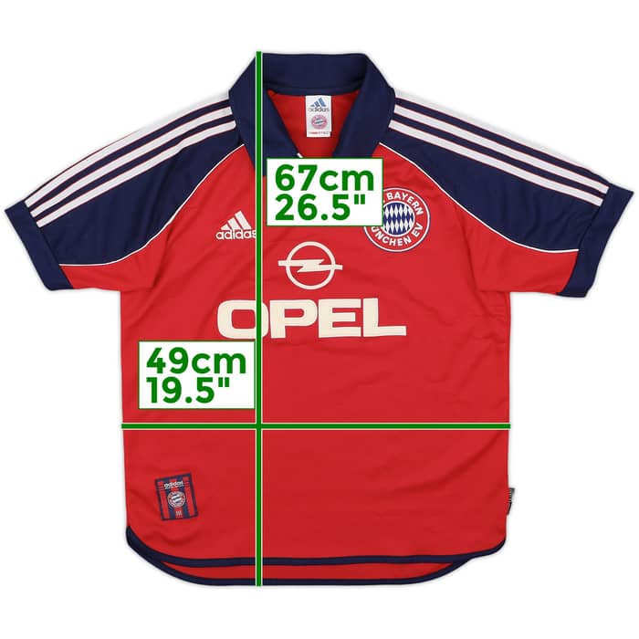 1999-01 Bayern Munich Home Shirt - 7/10 - (Y)