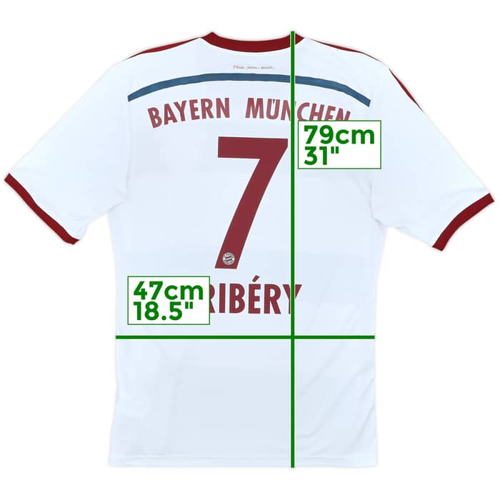 2014-15 Bayern Munich Away Shirt Ribery #7 - 8/10 - (M)
