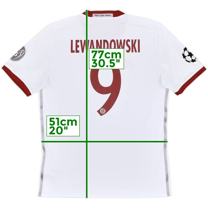 2016-17 Bayern Munich Third Shirt Lewandowski #9 - 8/10 - (M)
