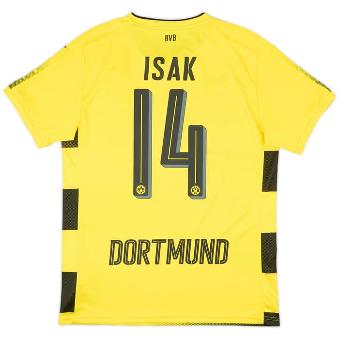 2017-18 Borussia Dortmund Home Shirt Isak #14 - 8/10 - (M)