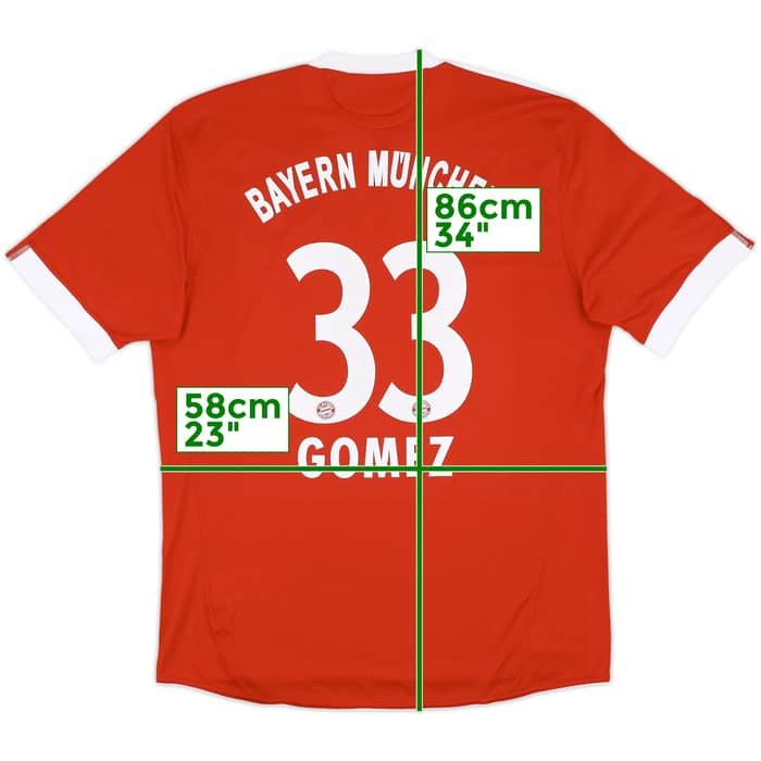 2009-10 Bayern Munich Home Shirt Gomez #33 - 7/10 - (XL)