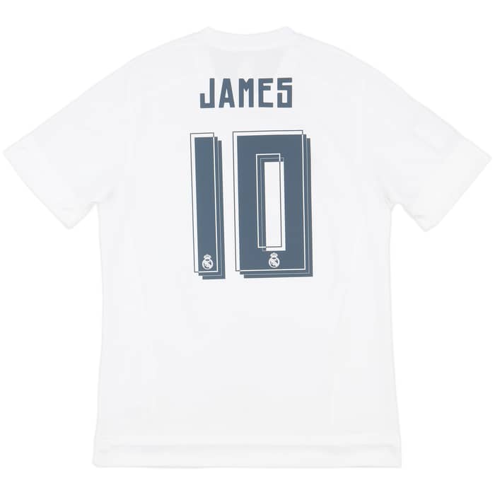2015-16 Real Madrid Home Shirt James #10 - 8/10 - (L)