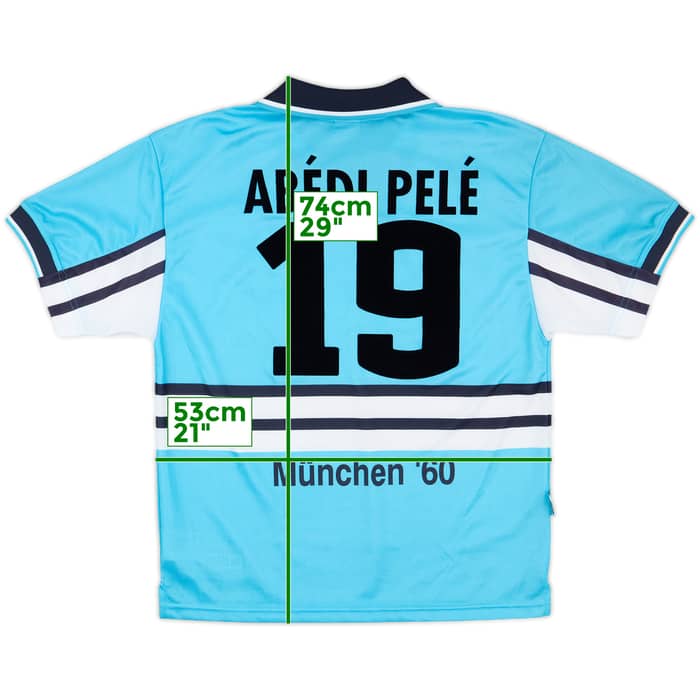 1997-98 1860 Munich Home Shirt Abedi Pele #19 - 8/10 - (M)