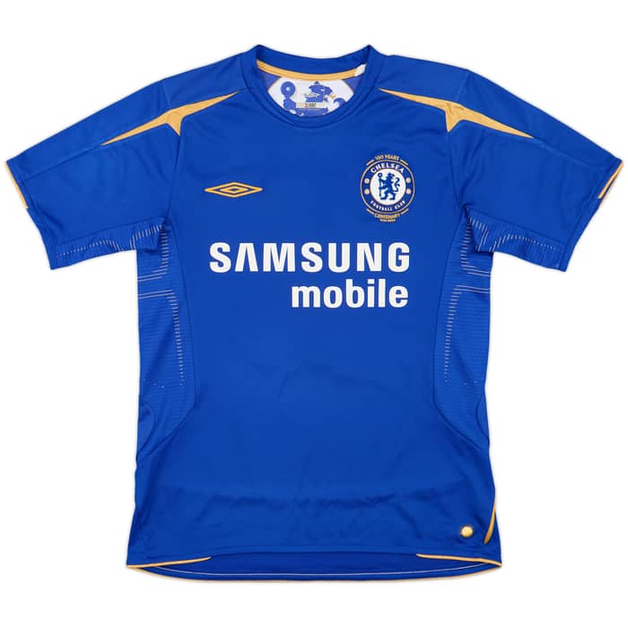 2005-06 Chelsea Centenary Home Shirt Drogba #15 - 6/10 - (S)