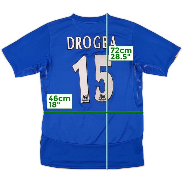 2005-06 Chelsea Centenary Home Shirt Drogba #15 - 6/10 - (S)